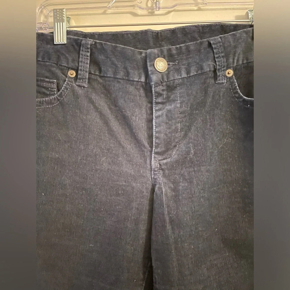 J Crew Favorite Fit Corduroy Pants Dark Blue Size 6 Short - Picture 6 of 11